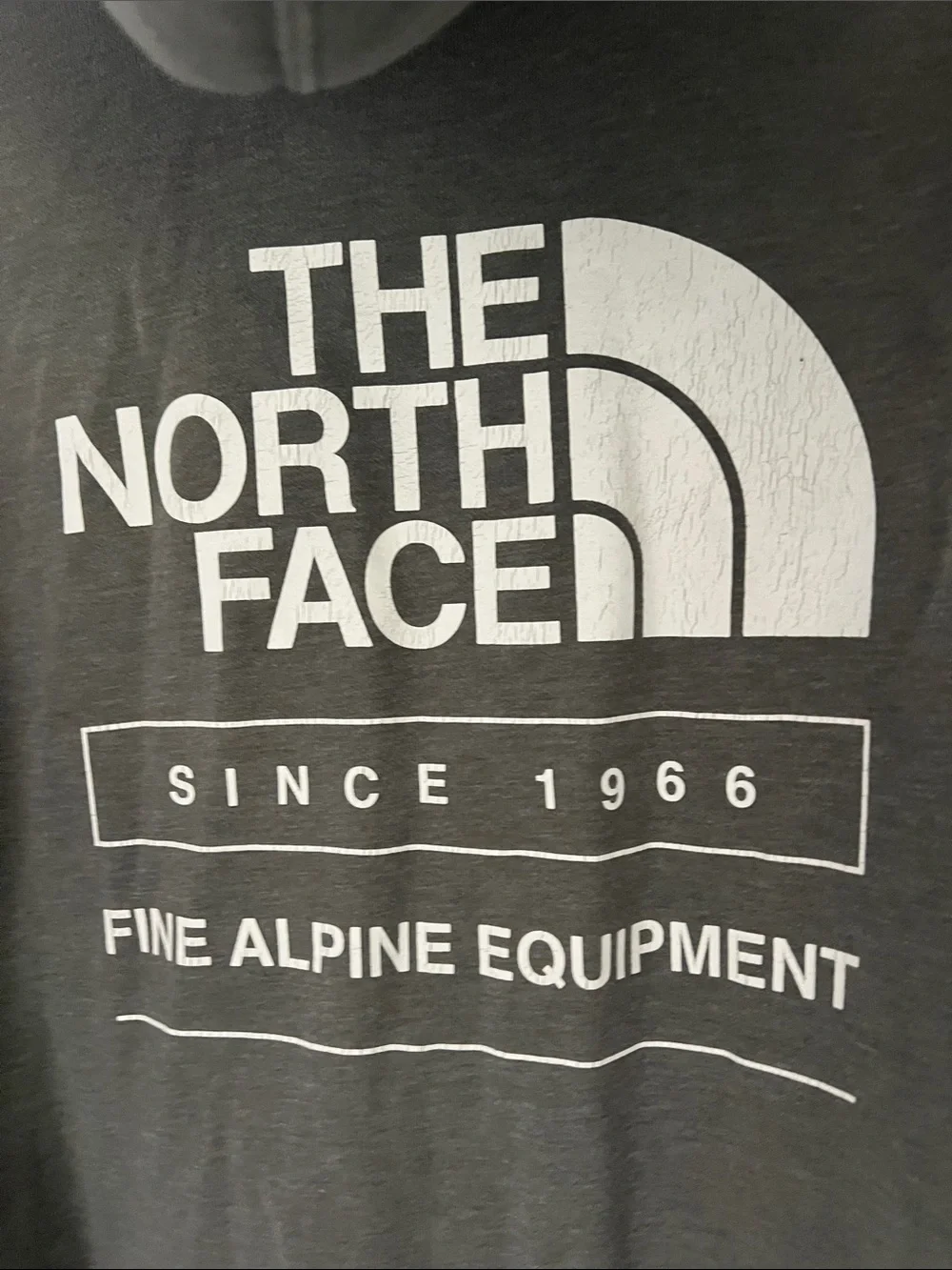 The North Face Gray Pullover Hoodie Sweatshirt. Size Large.